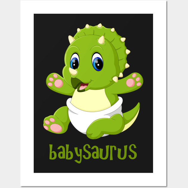 Babysaurus Wall Art by cdclocks